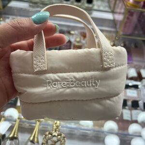 Rare Beauty Cream Cosmetic Bag